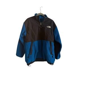 Vintage The North Face Denali Fleece Jacket Boy's XL Blue Black 1990s